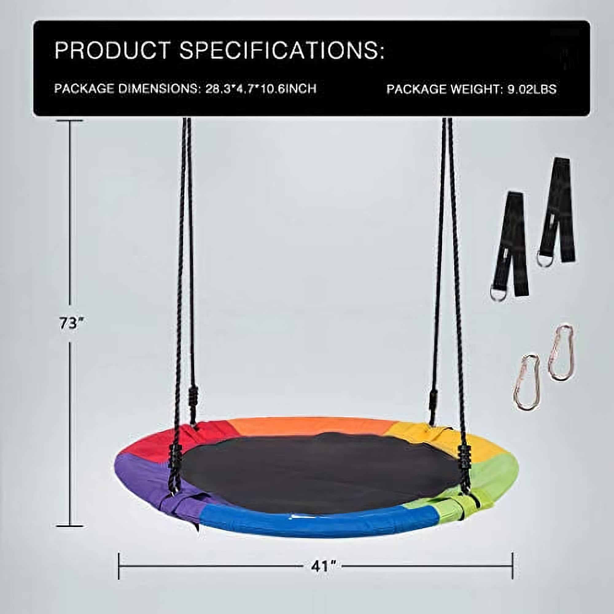 VIVOHOME Saucer Tree Swing, 41 VIVOHOME Saucer Tree Swing, 41